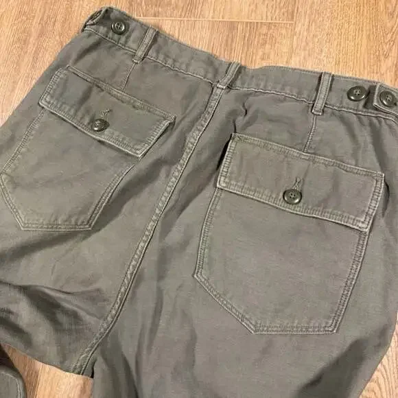 American Eagle Green Fatigue Baker Utility Pants Size 12 - Picture 6 of 8